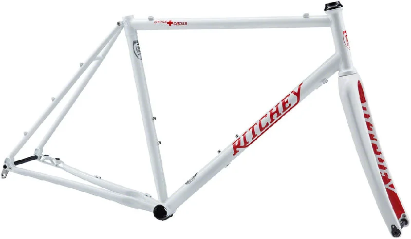 Cycling dust mask-Ritchey Swiss Cross Frameset - 700c Steel White Large