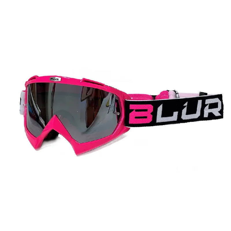 Bicycle seatpost clamp-BLUR B-10 TWO FACE 2020 GOGGLE - PINK/BLACK/WHITE