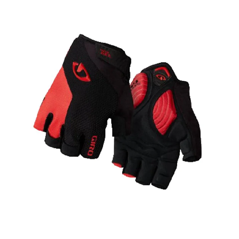 Bike chain shield-Giro Strade Dure Supergel Road Cycling Glove - Black-Bright Red