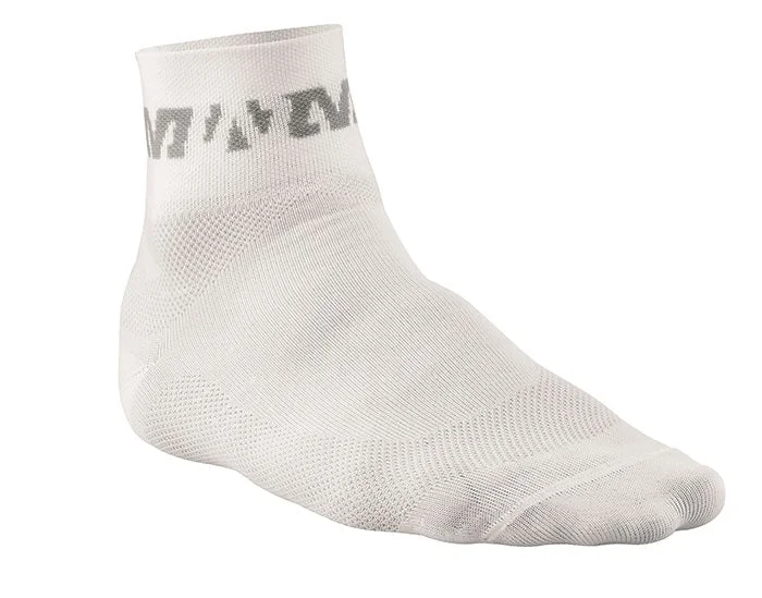 Bicycle fork rack-Mavic Cycling Race Socks Size 2-5 UK 35-38 EU - White