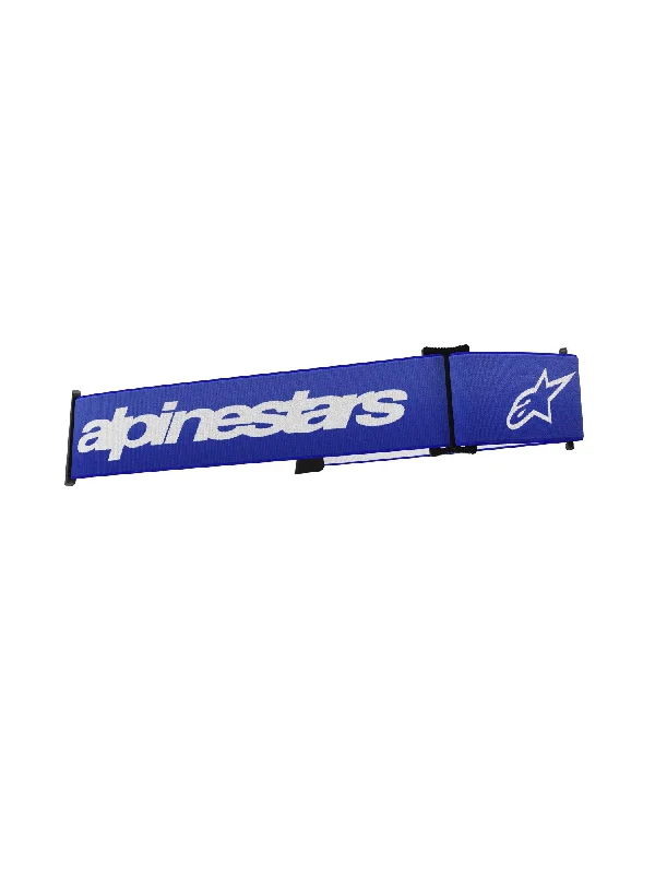 Mountain bike cogs-ALPINESTARS SUPERTECH GOGGLE STRAP - BLUE WHITE