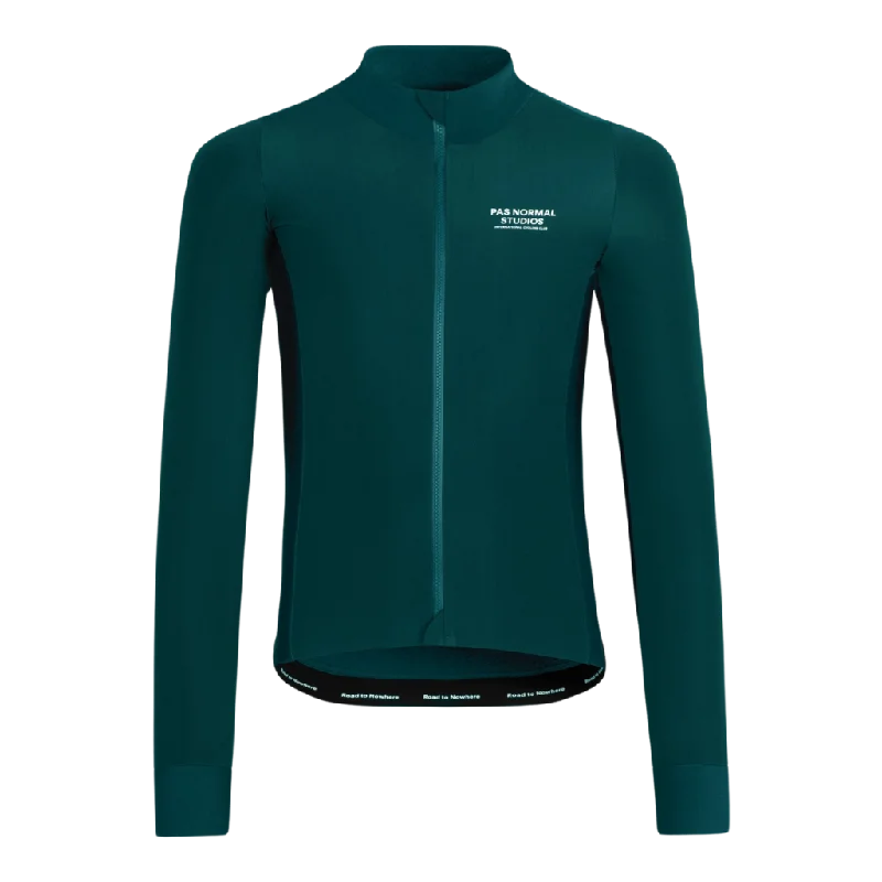 Bike wheel gauge-Mechanism Thermal Long Sleeve Jersey - Teal