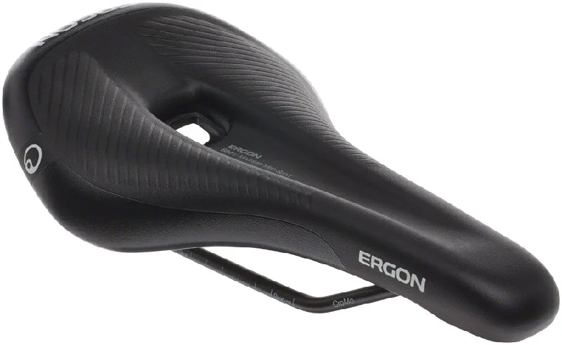 Cycling dust guard-Ergon SM E Mountain Sport Saddle - Chromoly Stealth Mens Medium/Large