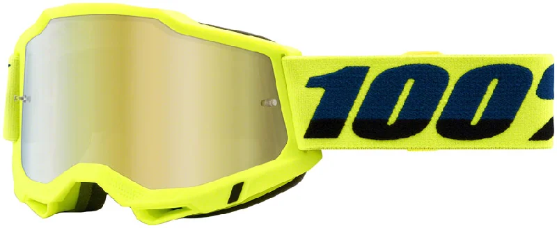 Bicycle repair patch-ACCURI 2 Goggle Fluo/Yellow - Mirror Gold Lens