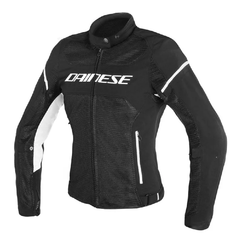 Mountain bike hub-DAINESE AIR FRAME D1 TEX LADY JACKET - BLACK/WHITE