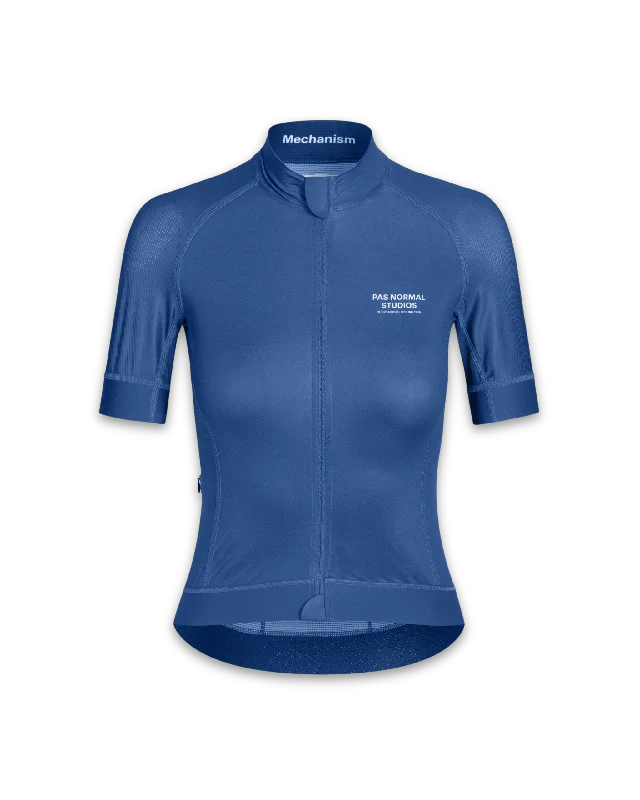 Cycling warm vest-Women's Mechanism Jersey - Dark Blue