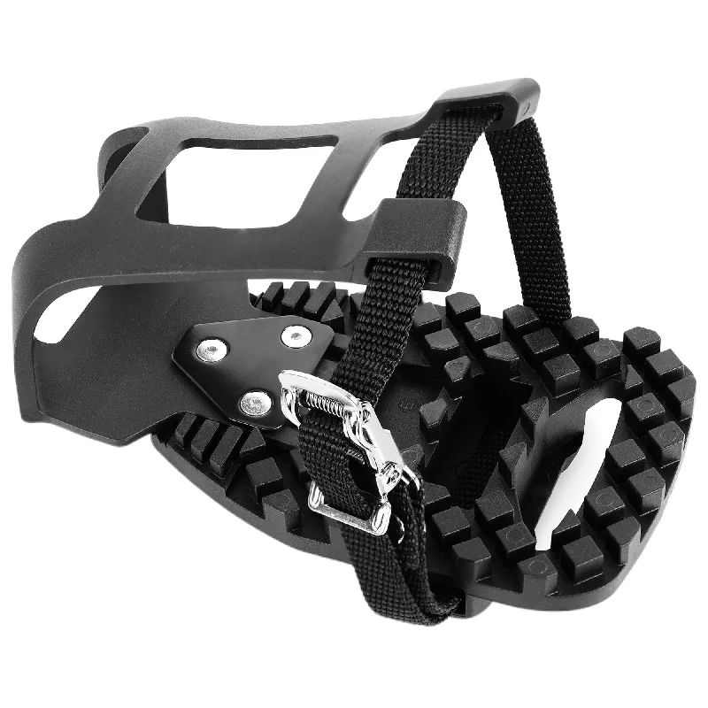 Bicycle bottle holder-Venzo Bike Bicycle Toe Clips Cage Indoor Exercise Bike Pedal Adapters - Compatible with Peloton Bike Pedal, Convert Look Delta Pedals to Toe Clip Straps Ride with Sneakers - Toe Cages ONLY