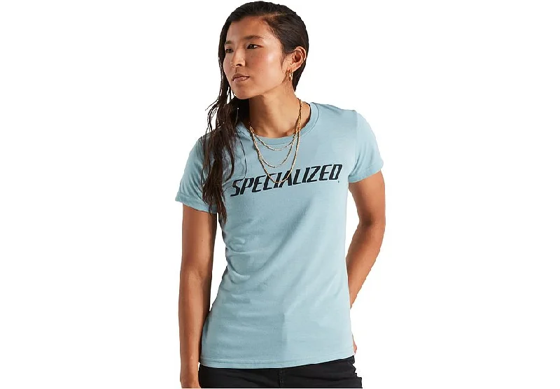 Bicycle stem mount-Specialized Wordmark Tee Ss Wmn Tee