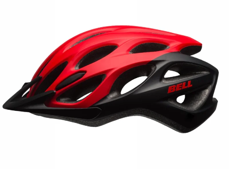 Bike wheel cones-Bell Traverse MTB Helmet - Matt Black-Red