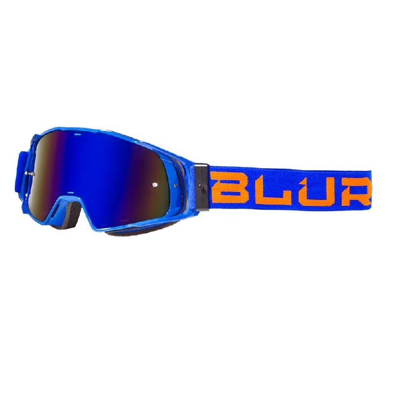 Bicycle lock band-BLUR B-20 FLAT 2020 GOGGLE - BLUE/ORANGE (RADIANT BLUE)