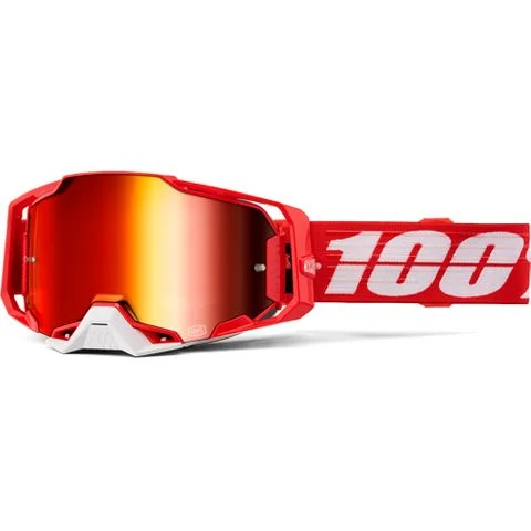 Mountain bike shock-100% ARMEGA GOGGLE - C-BAD (RED MIRROR)