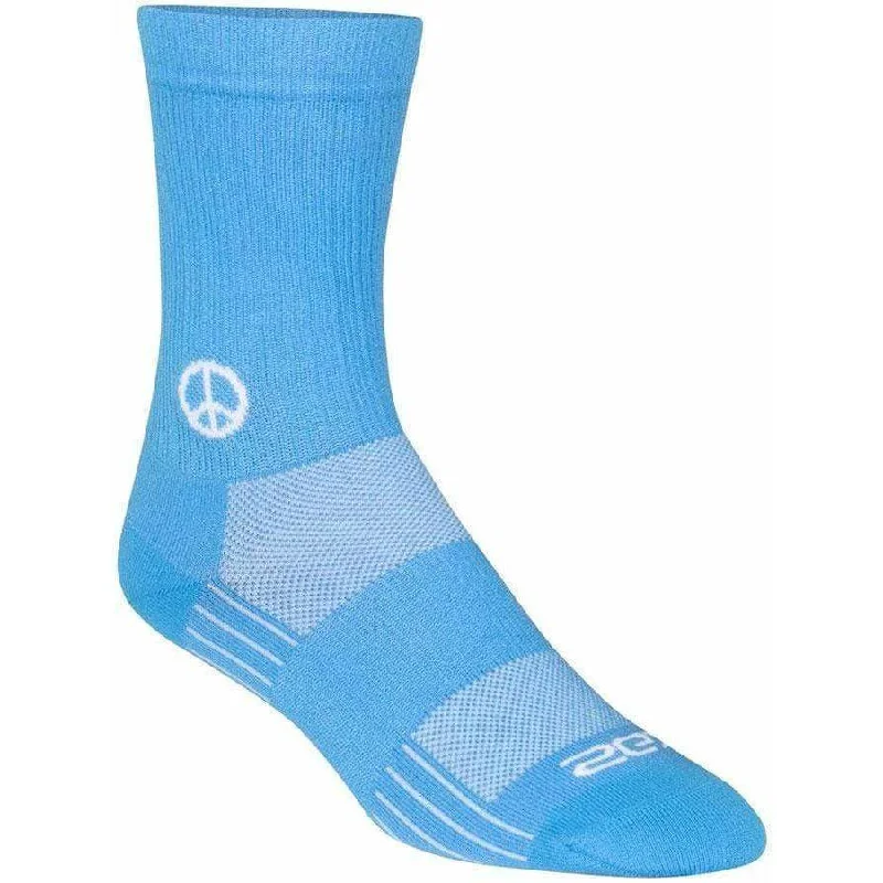 Bike tire meter-SGX Peace Now Cycling Socks - 6 inch