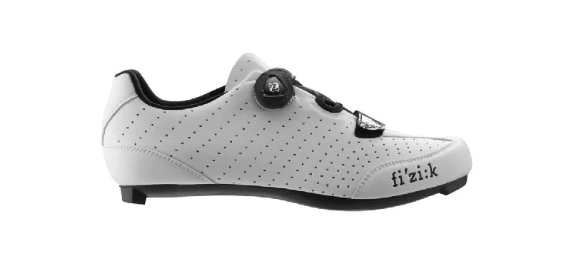 Bicycle gear pouch-Fizik Men's R3B Uomo Boa Road Sport Cycling Shoes - White/Black 47