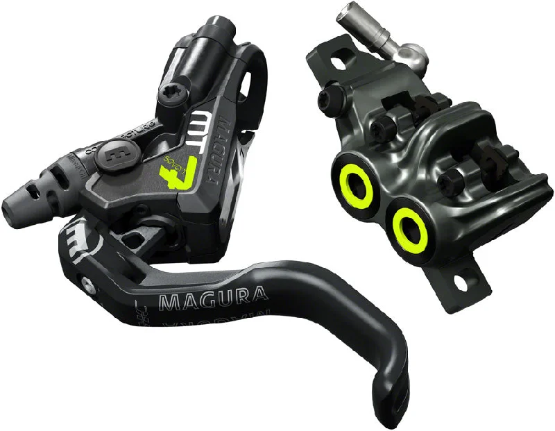 Cycling toe guards-Magura MT7 Pro Disc Brake Lever - Front Rear Hydraulic Post Mount Tooled Reach Adjust BLK/Gray