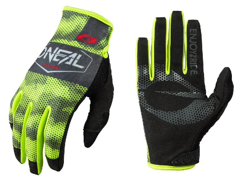 Bike tire seal-O'Neal Mayhem Covert MTB Glove - Charcoal-Neon