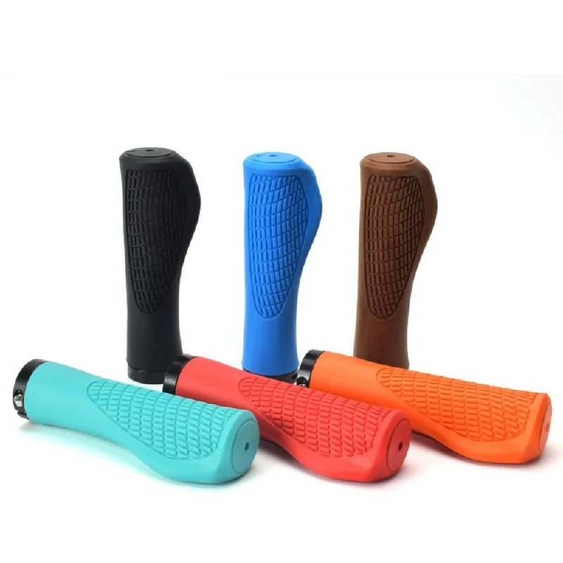 Mountain bike tubes-MTB Bicycle Grips Shockproof Bike Handlebar Cover Anti-Slip Lockable Grips Ergonomic Cycling Rubber Ball Handle Grips