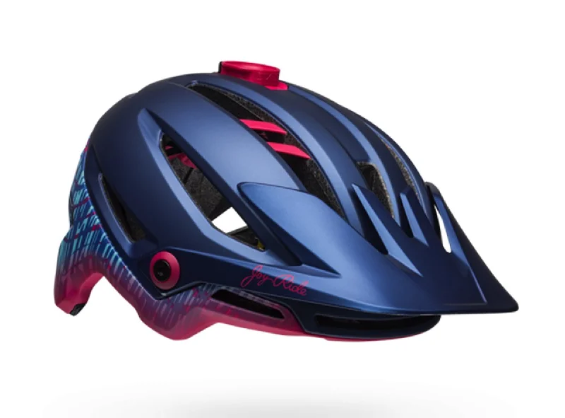 Cycling shade cap-Bell Sixer MIPS Joy Ride MTB Helmet - Womens - Navy-Cherry Fibers