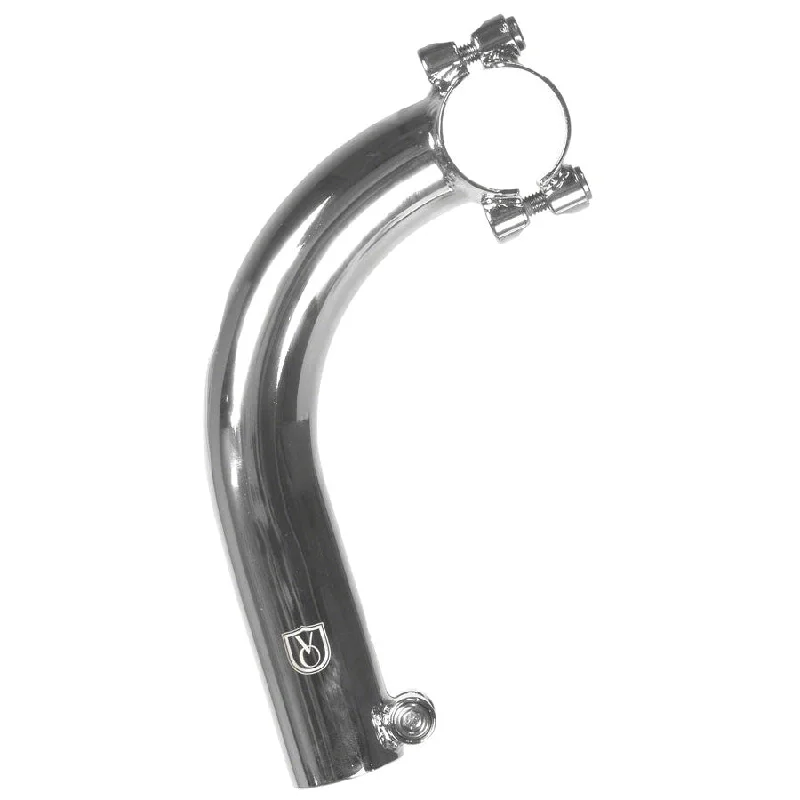 Bicycle bottle holder-Cigne Bike Stem - 31.8mm Clamp, Polished Silver