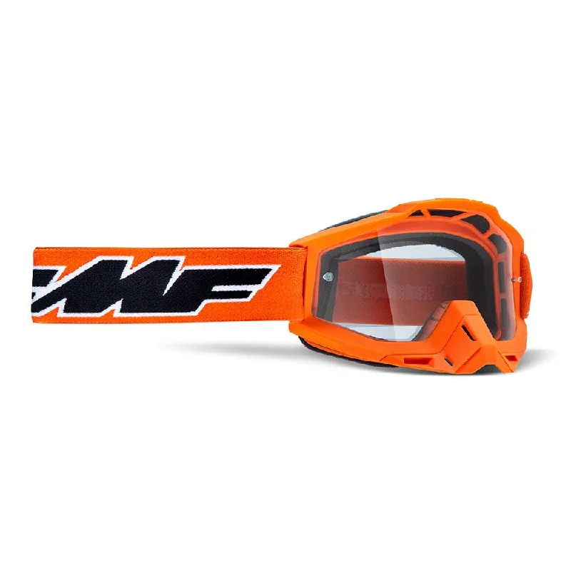 Road bike tubes-FMF POWERBOMB OTG GOGGLE - ROCKET ORANGE (CLEAR)