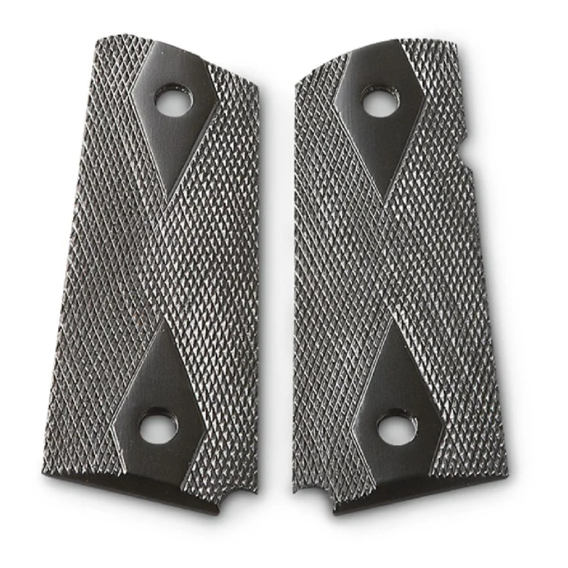 Cycling hand guards-Para Pistol C7 LDA PDA Black Checker Grips Polymer Performance Upgrade Stylish