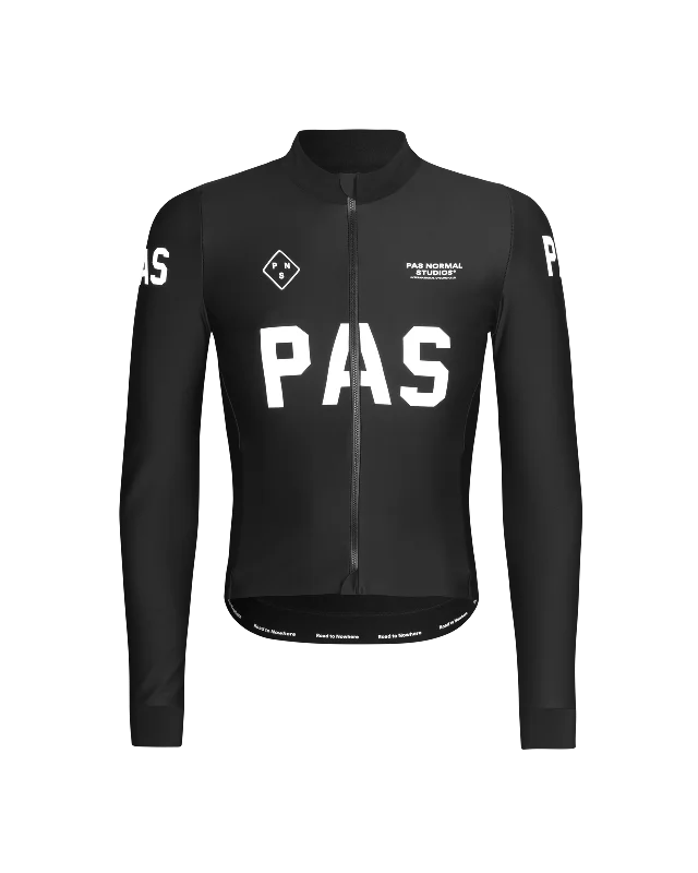 Bicycle cage strap-PAS Mechanism Thermal Long Sleeve Jersey - Black