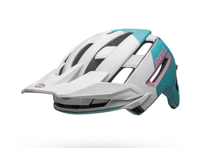 Bicycle bar bag-Bell Super Air MIPS MTB Helmet - Matt Gloss White-Purple - 2020