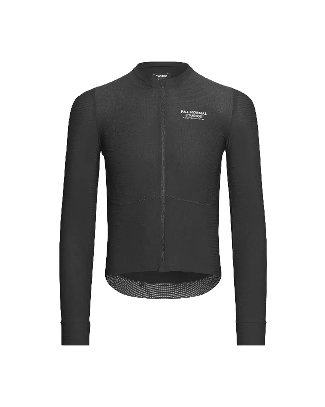 Cycling thermal leggings-Mechanism Pro Long Sleeve Jersey - Black