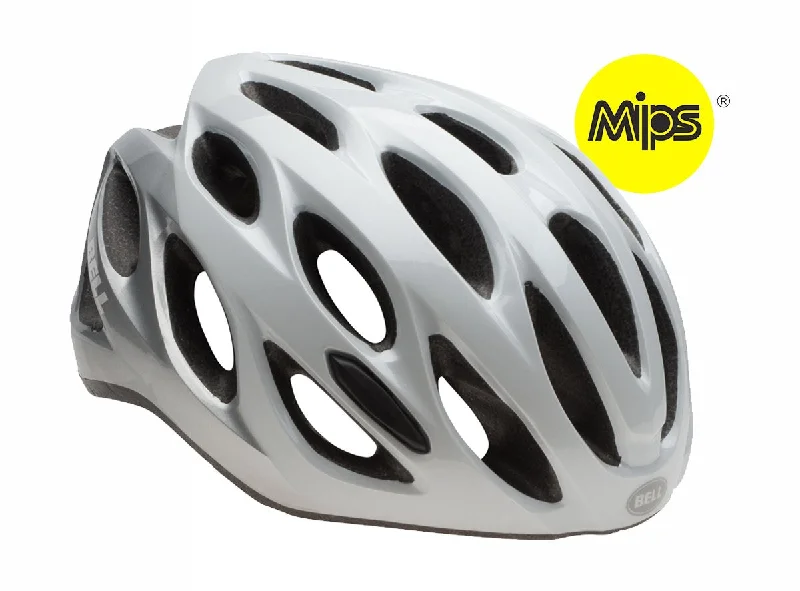 Road bike tubes-Bell Draft MIPS MTB Helmet - White-Silver