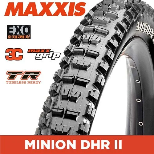 Bicycle trailer hitch-MAXXIS Minion DHR II 29 x 2.40 Folding EXO 3C MaxxGrip TR