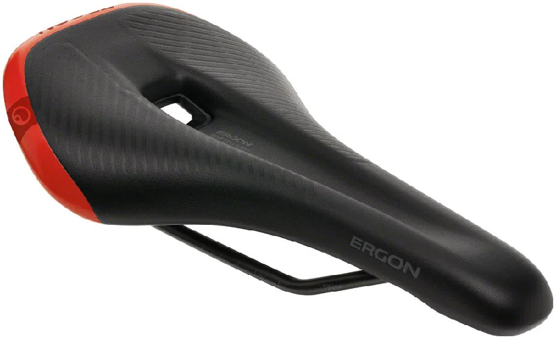 Bicycle back fender-Ergon SM Pro Saddle - Risky Red Mens Small/Medium