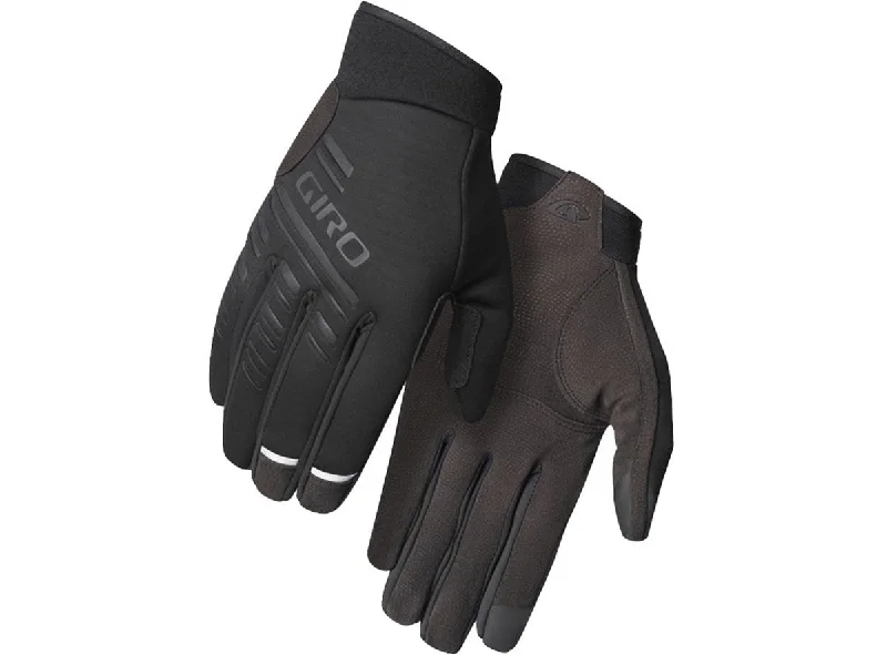 Bicycle lamp mount-Giro Cascade Cold Weather Road Glove - Black