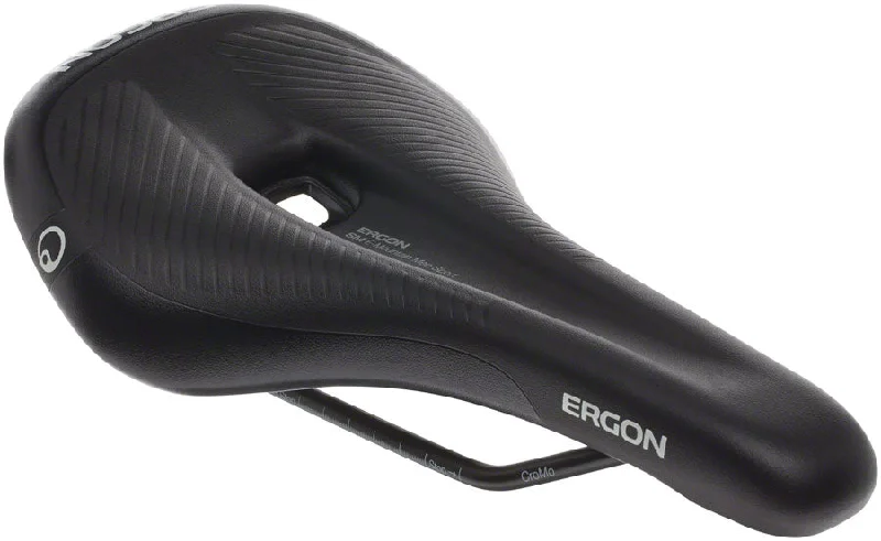 Cycling glow jacket-Ergon SM E Mountain Sport Saddle - Chromoly Stealth Mens Small/Medium