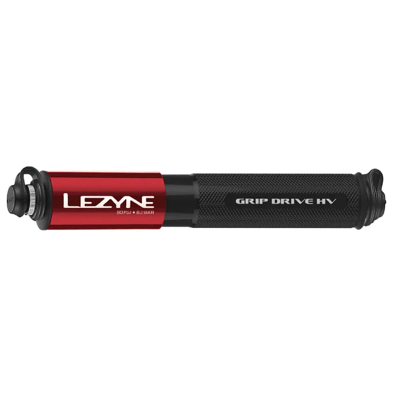 Cycling water jug-Lezyne Grip Drive HV Pump Small Red