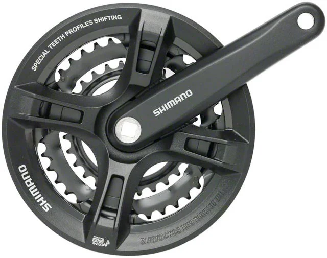 Mountain bike chainset-Shimano Tourney Crankset