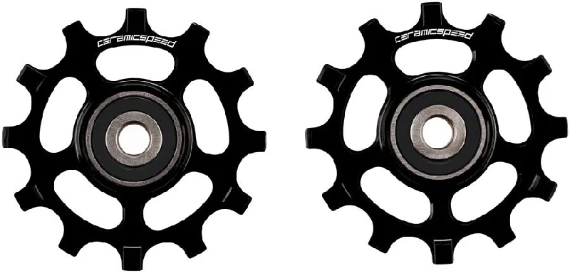 Bicycle fork mount-CERAMICSPEED DERAILLEUR PULLEY WHEEL ALLOY SRAM 12-SP AXS ROAD ALTERNATIVE BLK