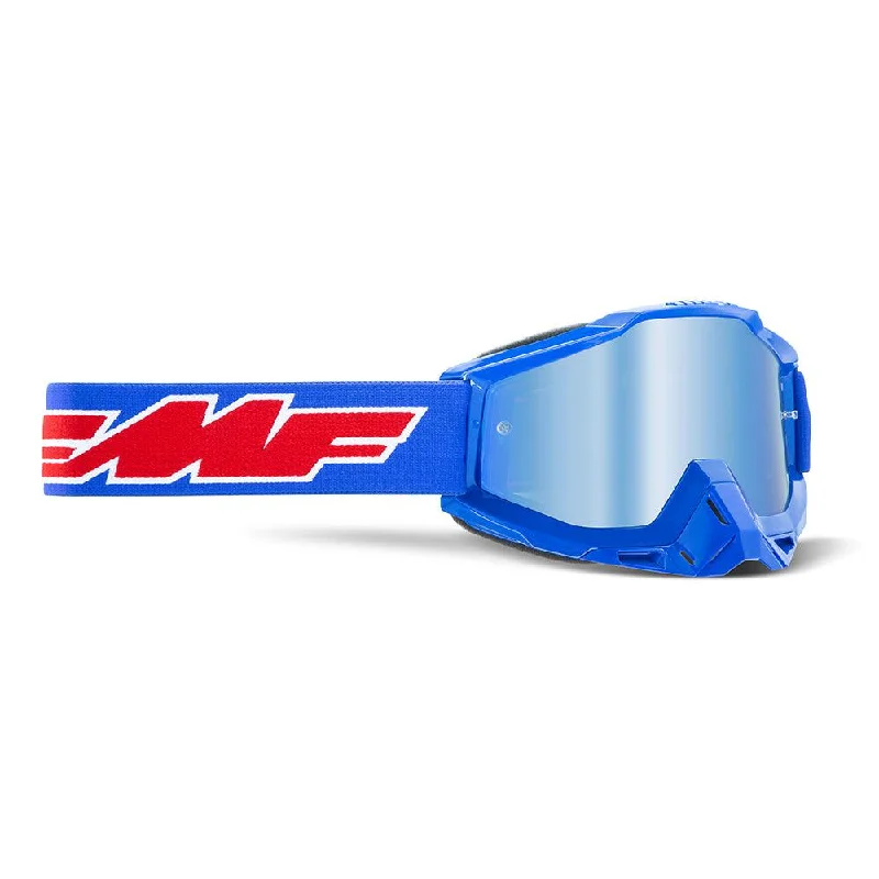 Mountain bike crown-FMF POWERBOMB GOGGLE - ROCKET BLUE (MIRROR BLUE)