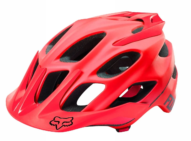 Bicycle haul bag-Fox Racing Flux Solids MTB Helmet - Red