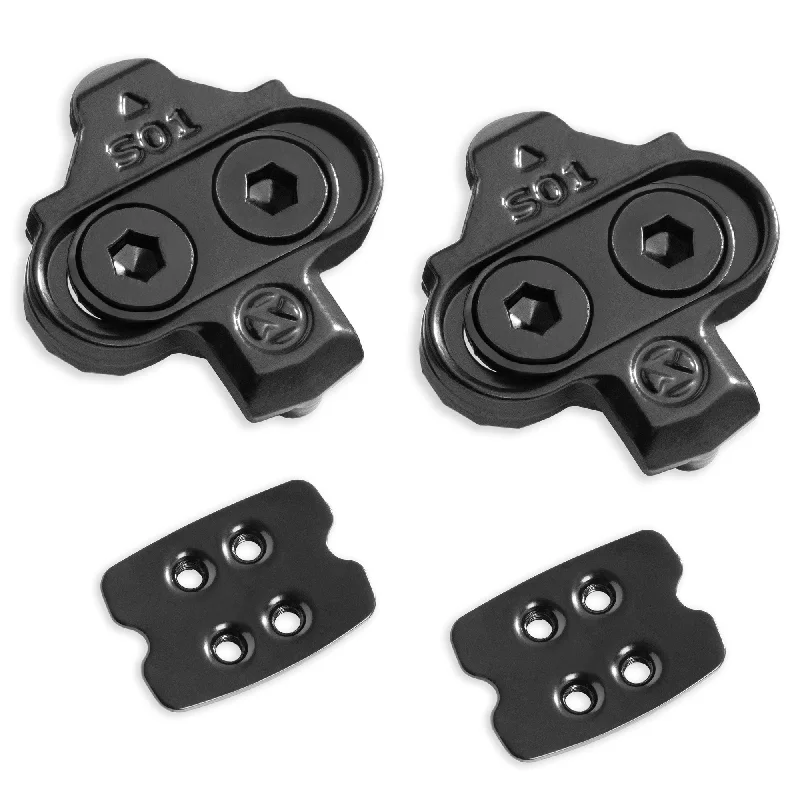 Mountain bike hubs-CyclingDeal Bike Cleats Compatible with Shimano MTB SPD Pedals SM-SH51 SM-SH56 - for Indoor Cycling Spinning & Mountain MTB Bicycle Shoes - 1 Pair of Single-Release with Shoe Plates