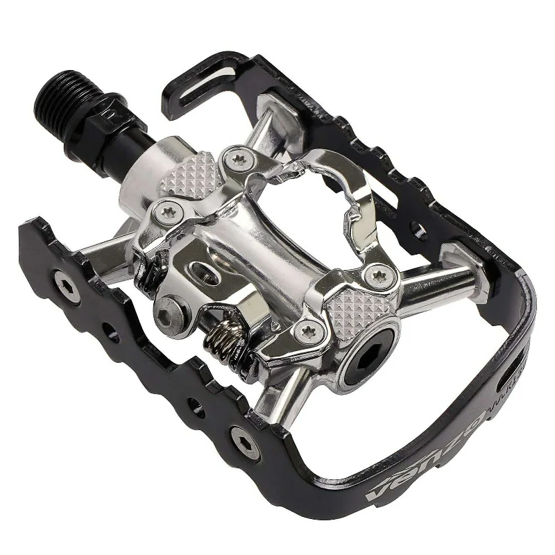 Bike chain cover-VENZO Multi-Use compatible with Shimano SPD Mountain Bike Bicycle Sealed Clipless Pedals - Dual Platform Multi-Purpose - Great For Touring, Road, Trekking Bikes