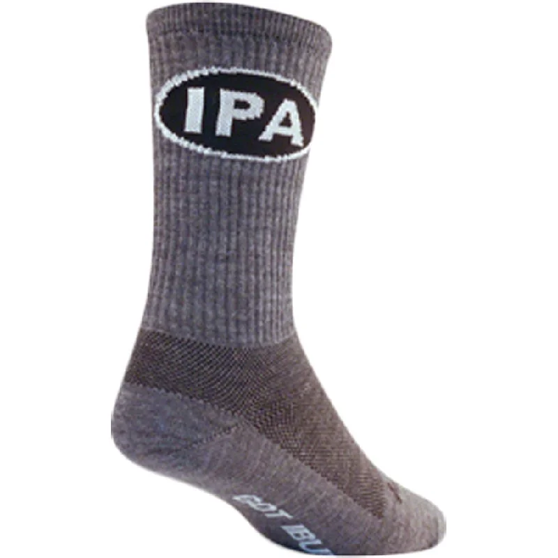 Cycling shin bands-Wool IPA Bike Socks - Gray