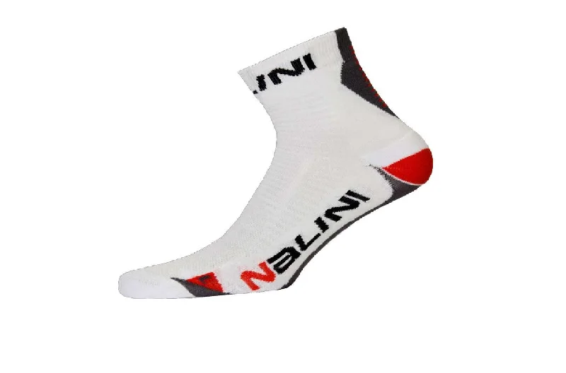 Cycling rain shield-Nalini Pro Avorniello Ladies Cycling Socks – White-Red – Choose size