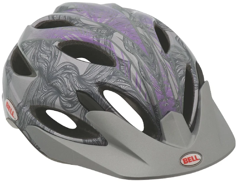 Bike horn electric-Bell Strut MTB Helmet - Womens - Titanium-Purple Dunes