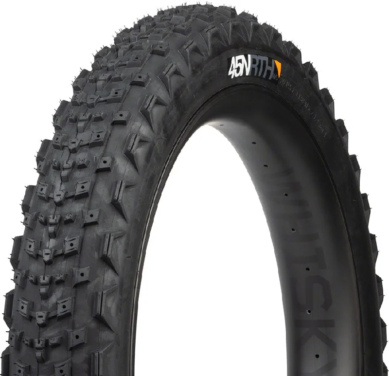 Bicycle basket rear-45NRTH Dillinger 4 Tire - 26 x 4.2 Tubeless Folding BLK 120 TPI Custom Studdable