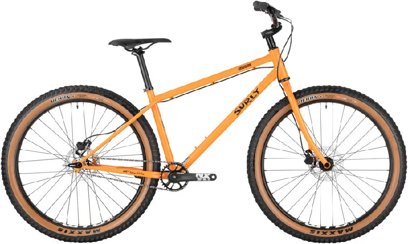 Bike chain scrub-Surly Lowside Bike - 27.5" Steel Dream Tangerine Small