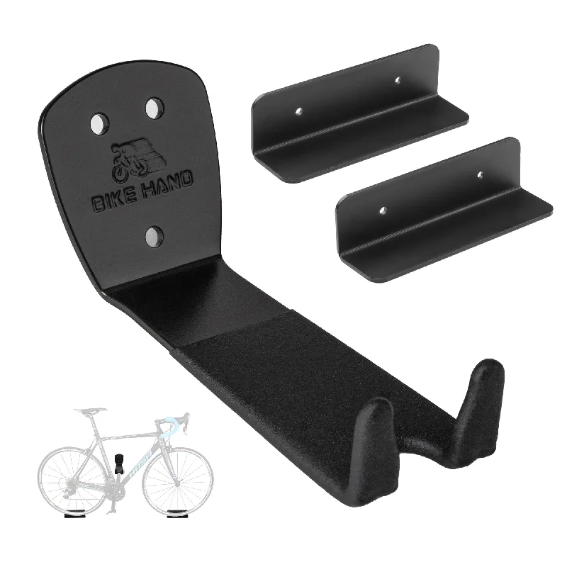 Bicycle spoke gauge-BikeHand Bike Bicycle Cycling Pedal Wall Mount Hangers - Heavy Duty Indoor Storage Stand Hook Rack - Store Your Road, Mountain or Hybrid Bikes in Garage or Home - 1 Pack