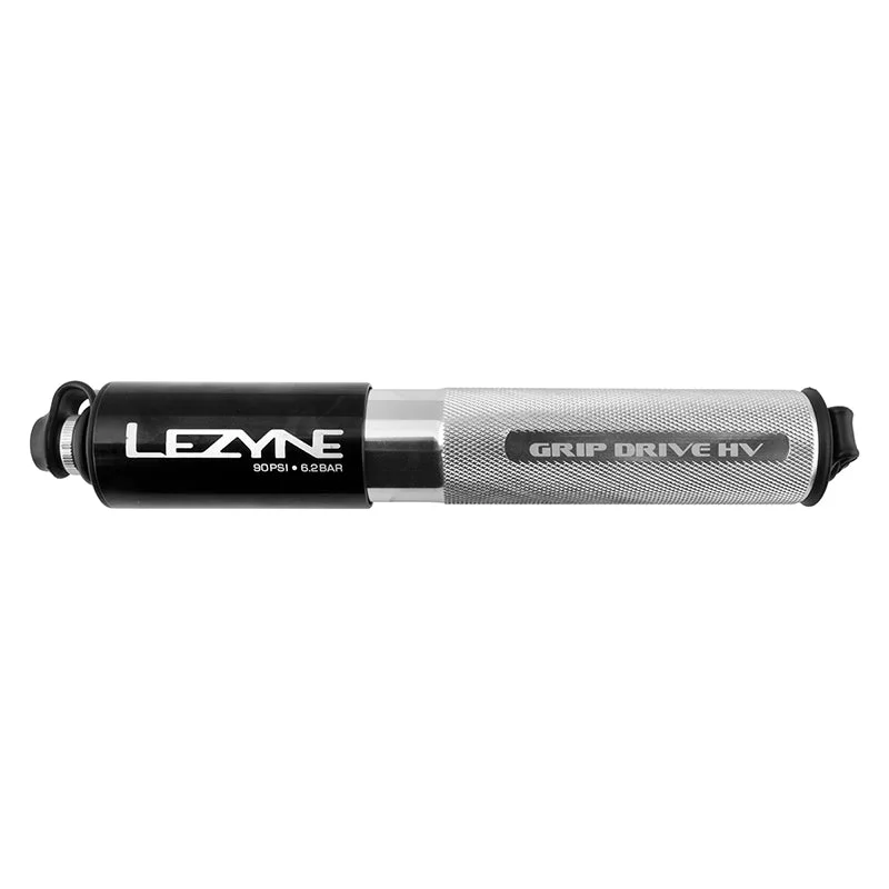 Mountain bike disc-Lezyne Grip Drive HV Pump Small Silver