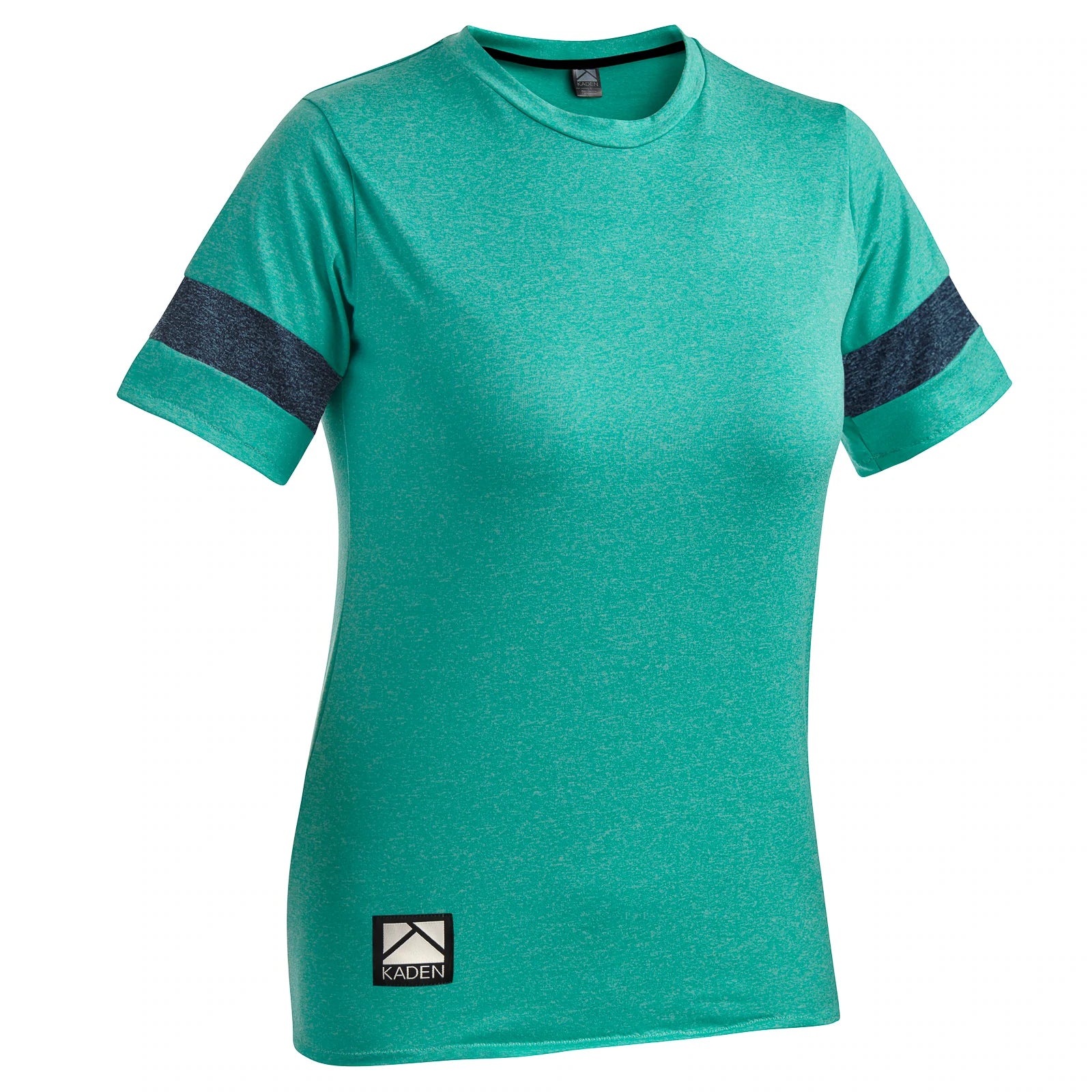 Road bike crown-Kaden Apparel Florence Short Sleeve MTB Jersey - Womens - Teal-Midnight Blue