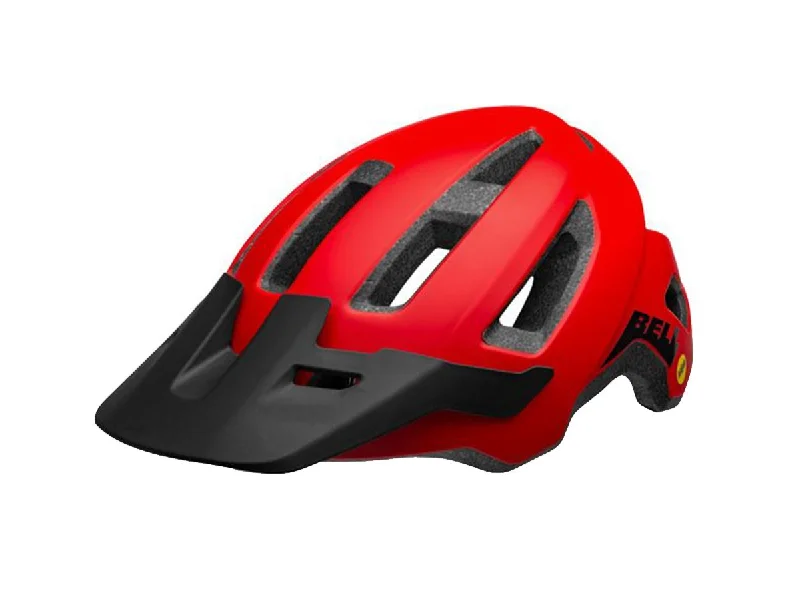 Bicycle side mount-Bell Nomad MIPS MTB Helmet - Matt Red-Black