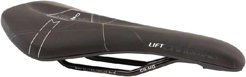 Mountain bike dropper-Chromag Lift Saddle Synth Top CrMo Rails - Black/Gray