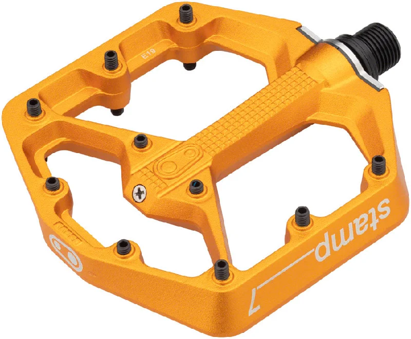 Mountain bike spacer-Crankbrothers Stamp 7 Pedals - Platform Aluminum 9/16" Orange Small